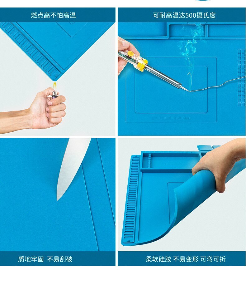Watch Mobile Phones Camera Repair Silicone Pad Anti Slip Rubber Protective Mat