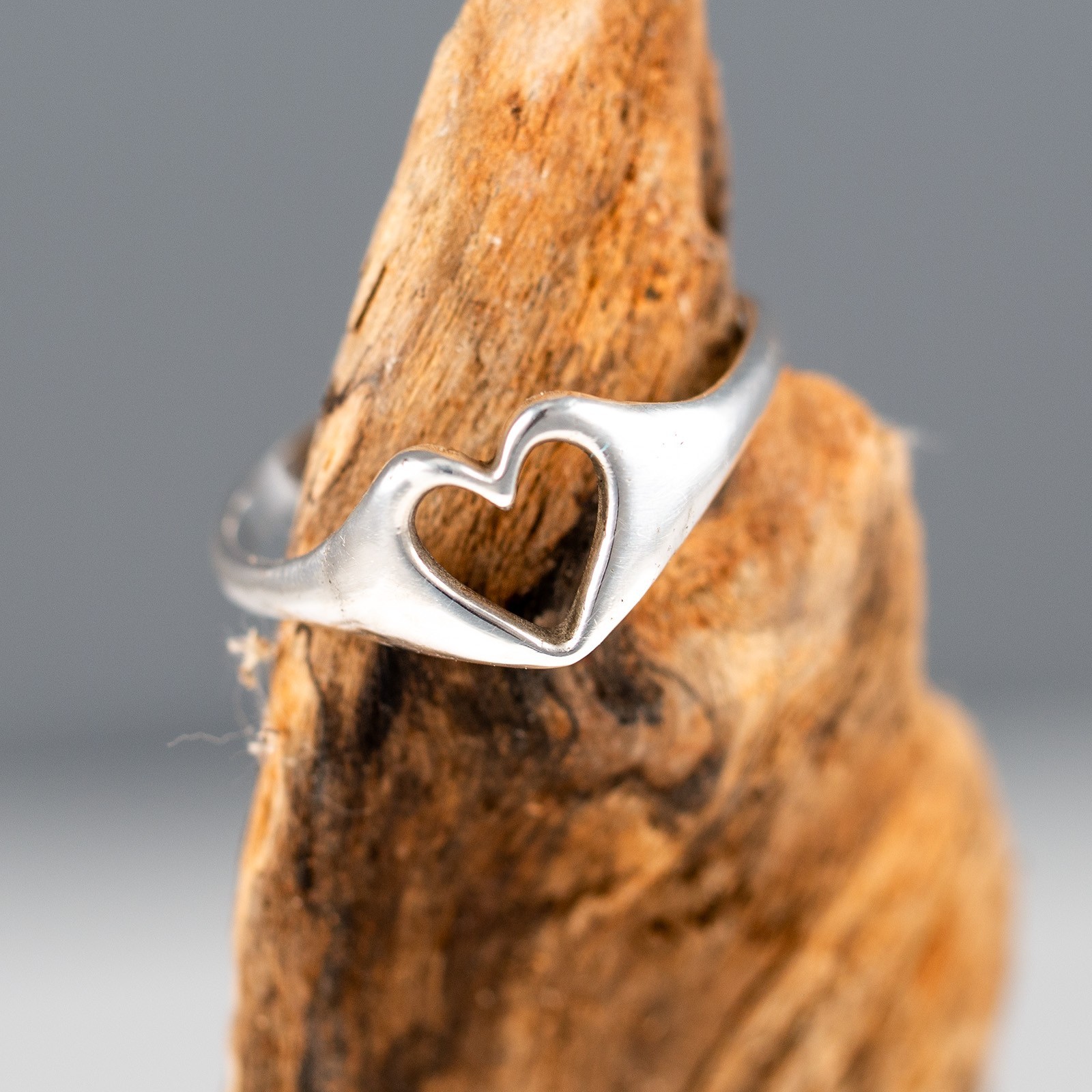 Hand Crafted in the USA Sterling Silver Heart Stacker Ring