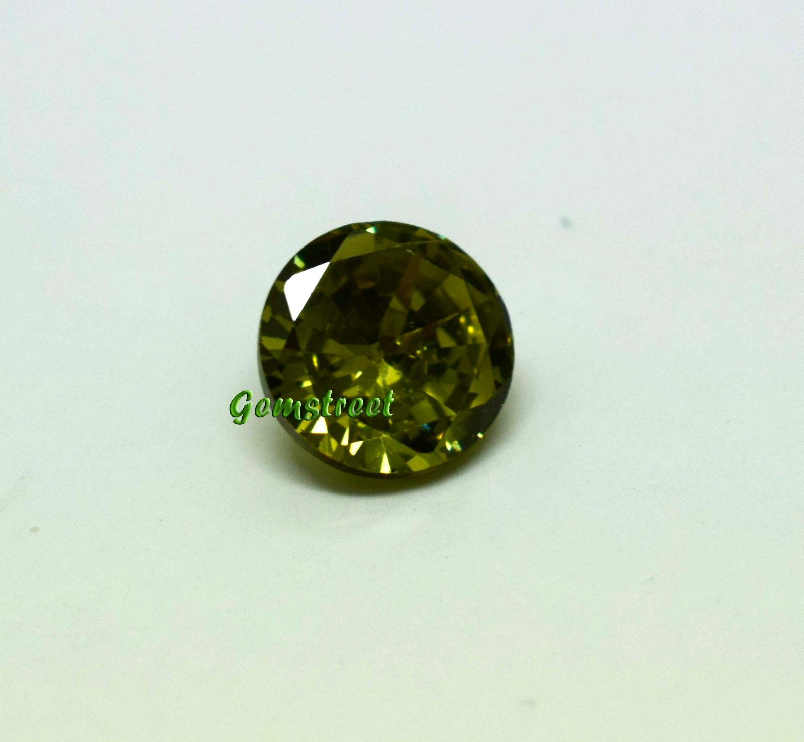 Natural Green Peridot 4.60 Carat Round Cut Certified Loose Gem From Myanmar