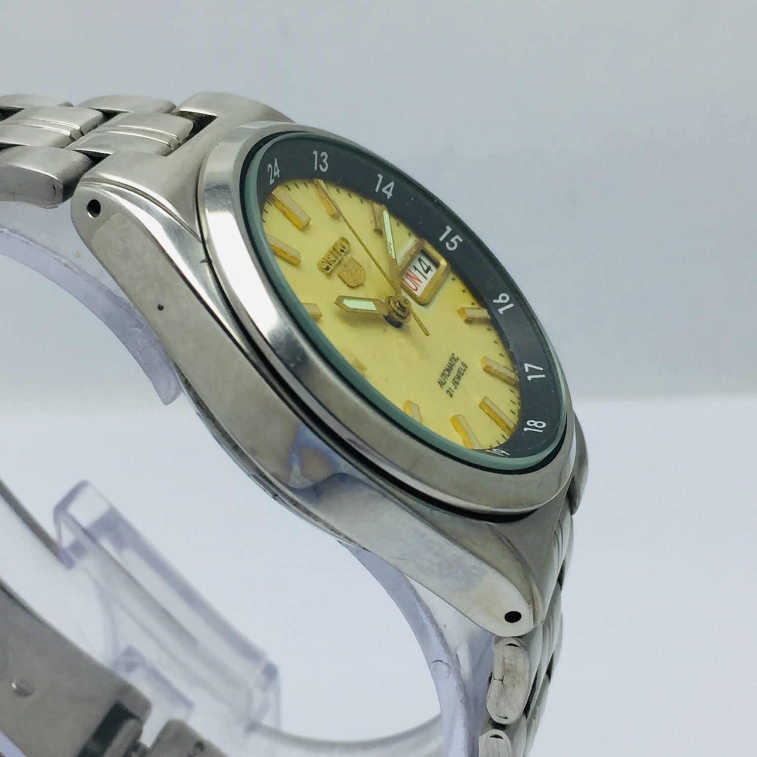 Seiko 5 Automatic Railway Time 7S26-02C0 Luminous Dial Vintage Watch RAK48BAS10