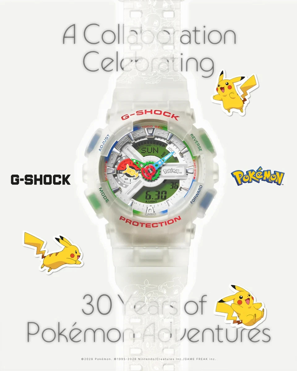 Casio G-SHOCK Pokemon 30th Anniversary GA-110PKM-7A Poke Ball Limited | In-Stock