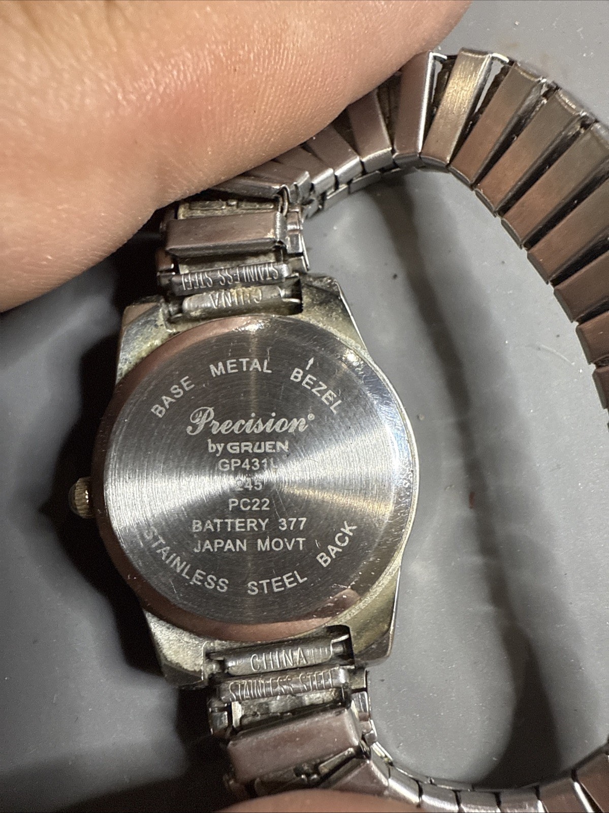 Precision by Gruen Vintage Bubble Crystal Watch, GP431L