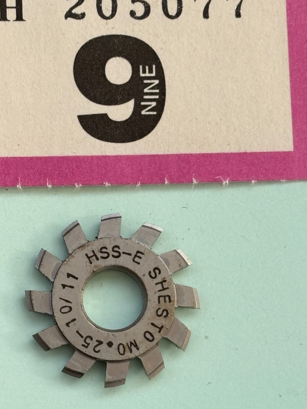 watchmakers lathe gear wheel pinion cutter MO.25-10/11 by SHESTO clock cutter