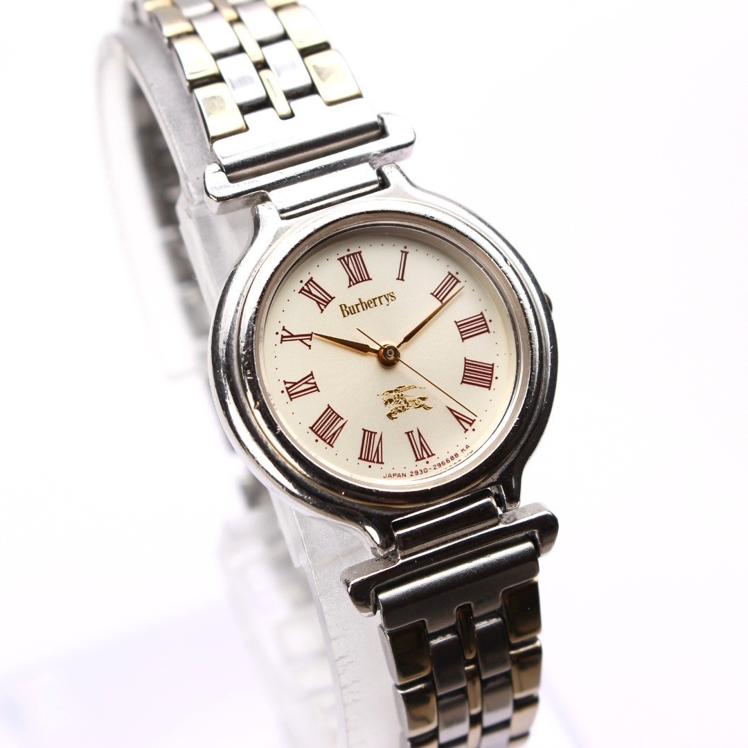 Burberry Ladies’ Wristwatch Vintage Old Logo Roman Dial