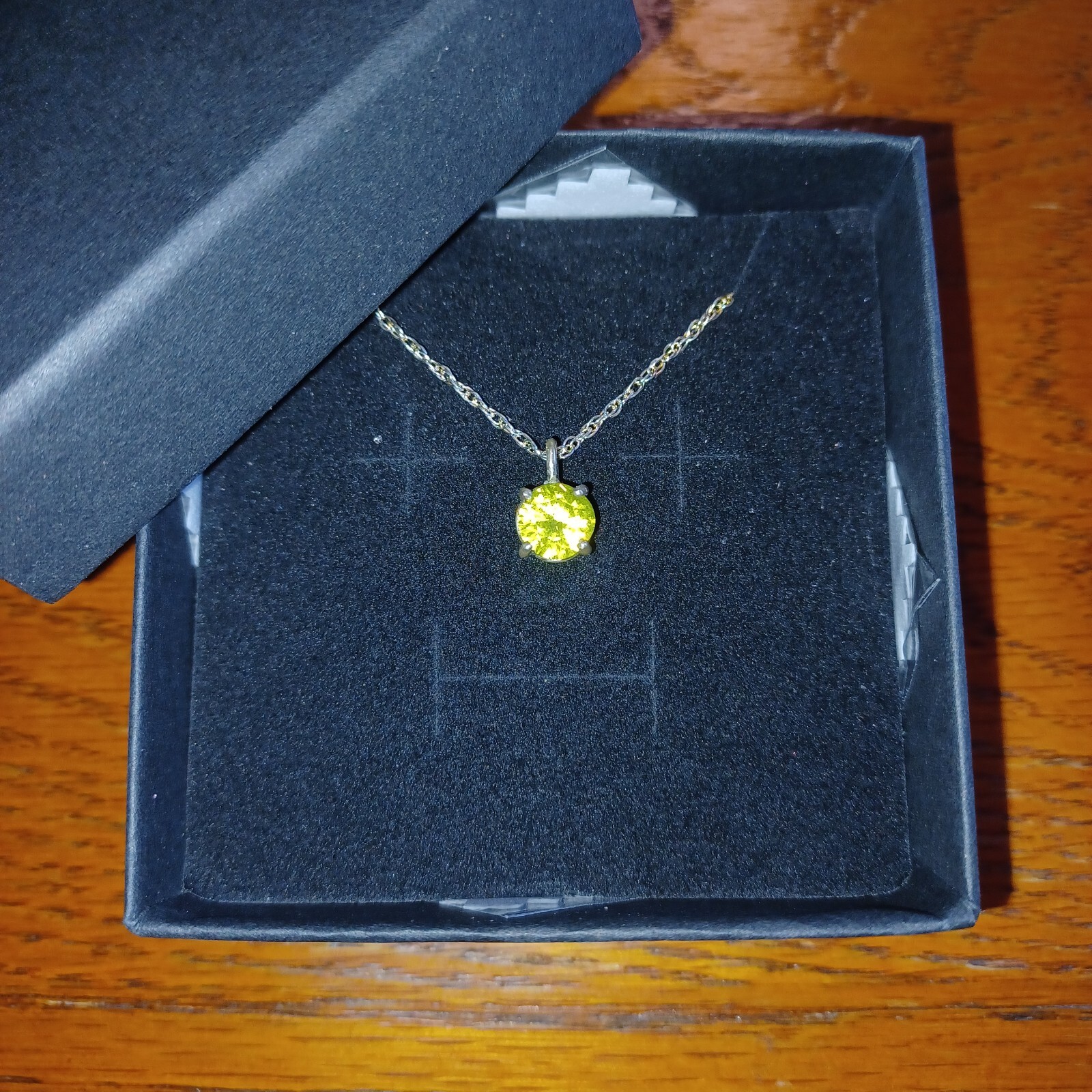 Handmade YAG Yttrium Aluminum Garnet Pendant – Sterling Silver – 18” Chain