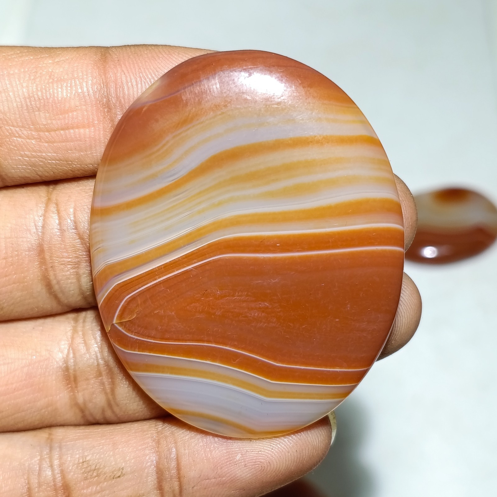 Red Onyx Gemstone Cabochons – Random Pick – Polished Finish – Size 15–30 mm