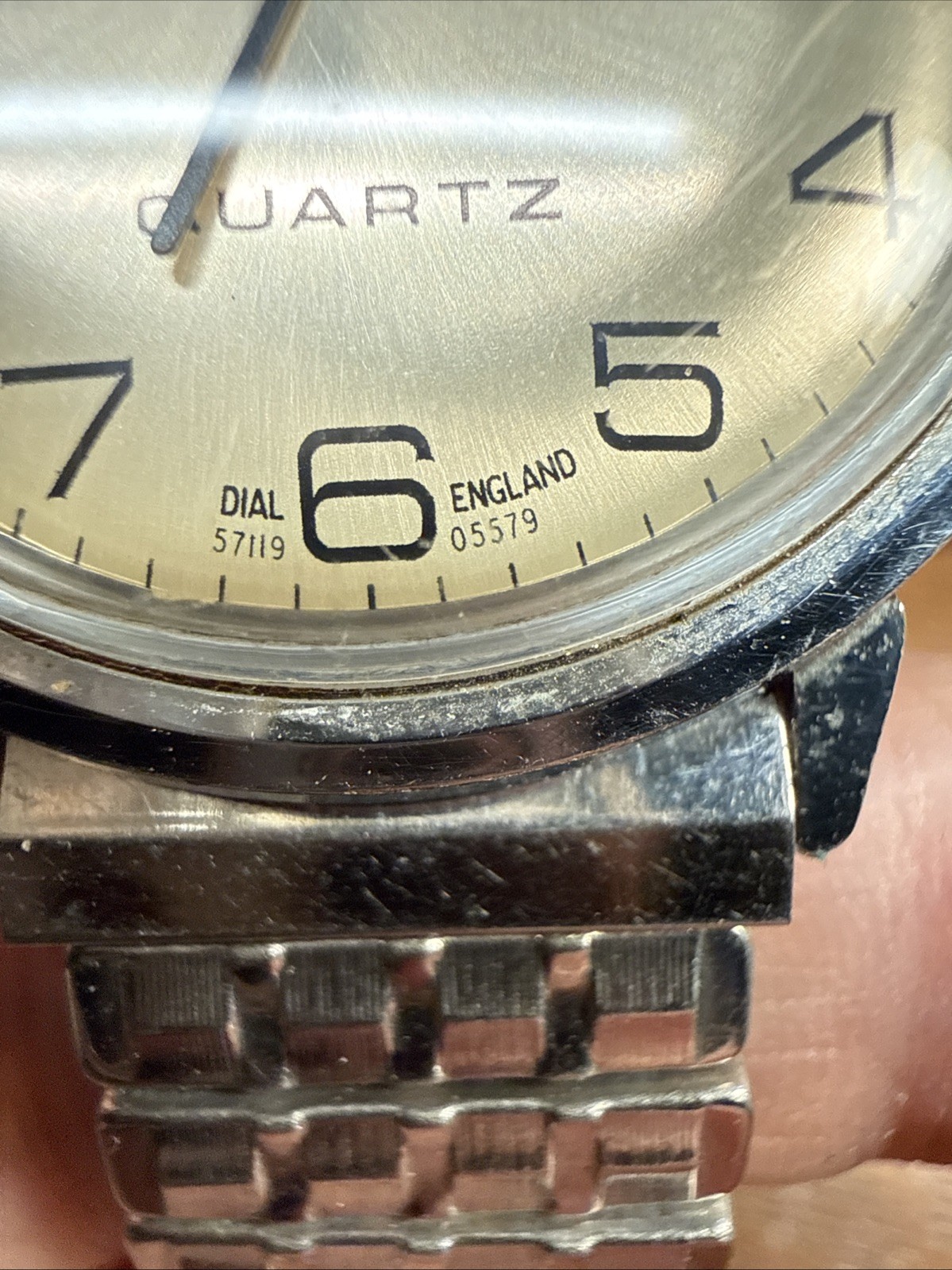Vintage 1979 Timex Q Quartz Watch Jump Minute Sunburst England Dial New Battery