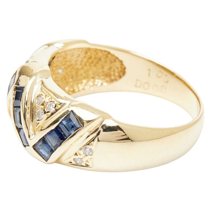 AUTHENTIC Ring ring K18YG yellow gold #13(JP Size) Women