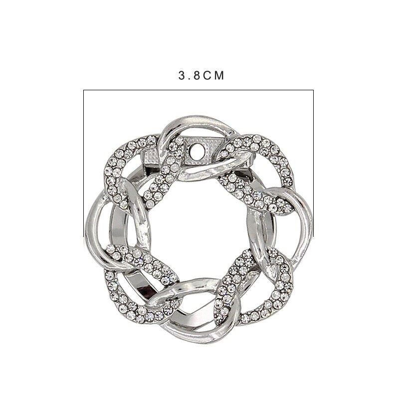Scarf Pin Corsage Dual-Use Clothes Flower Brooch Fashion Silk Hem Accessories