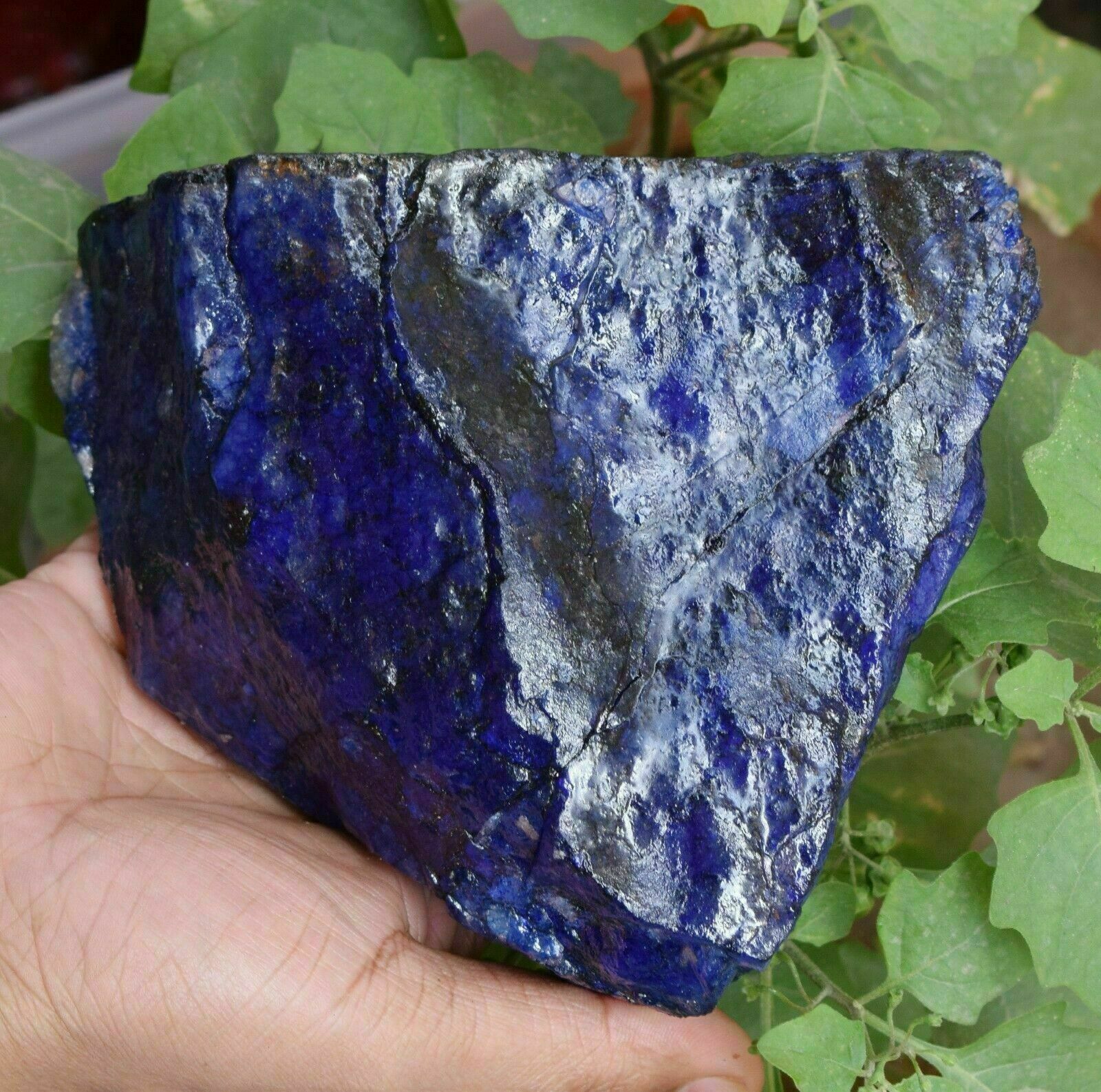 DYED Offer 6550Ct Certified African Blue Sapphire Gemstone Natural Rough