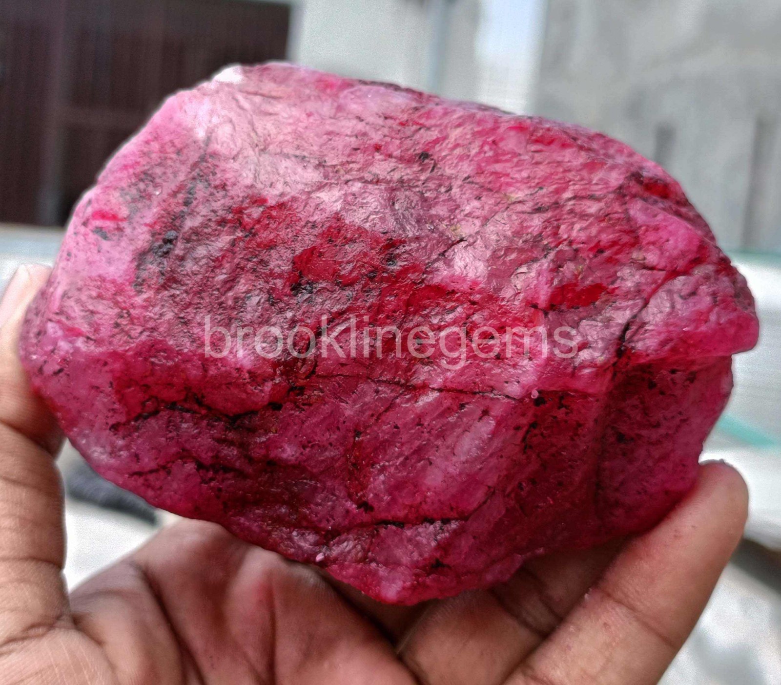 1000.0 Ct Natural Blood Red Ruby Dyed Rough Certified Loose Gemstone 6AGB