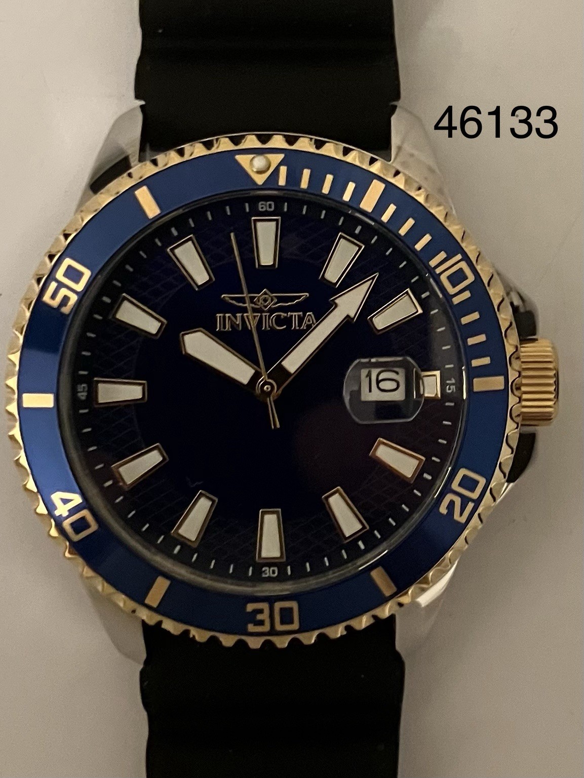 Invicta Pro Diver Silicone 46133, Men’s Quartz Watch 45mm,NIB,TMI VJ42 Movement!