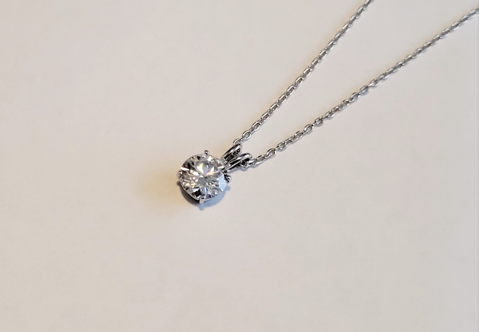 2.00 Carat Moissanite Forever Classic Solitaire Pendant (Charles & Colvard)