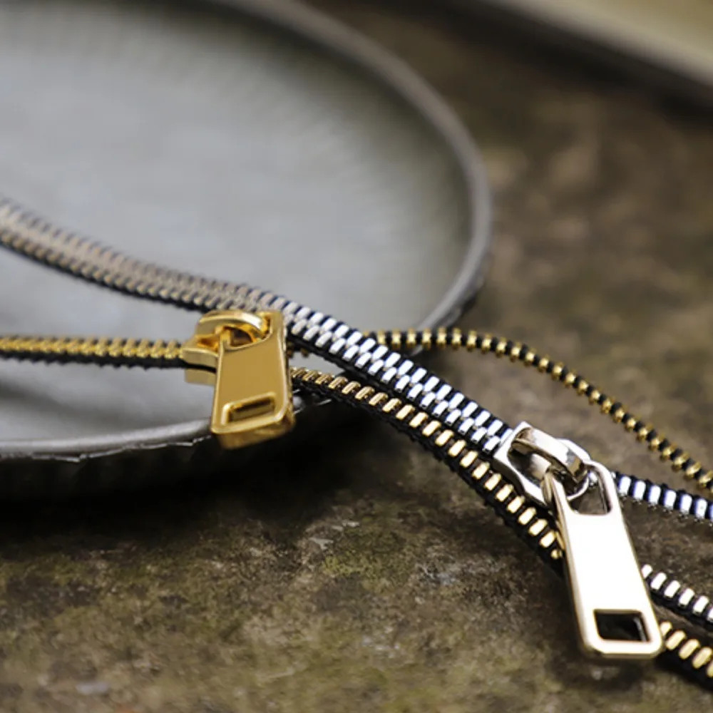 Jewelry Choker Zipper Necklace Hip-hop Punk Pull-able Zipper Sweater Chain Trend