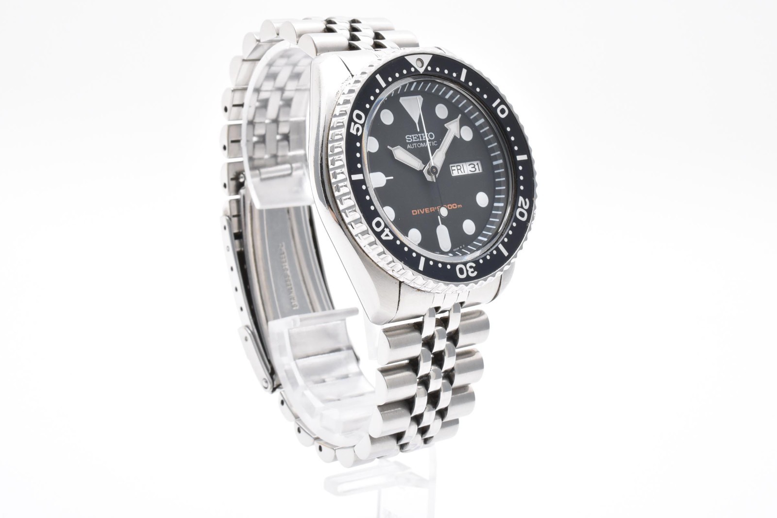 [ EXC+5 ] SEIKO 7S26-0020 SKX007 Diver Black Boy Automatic Men’s Watch JAPAN