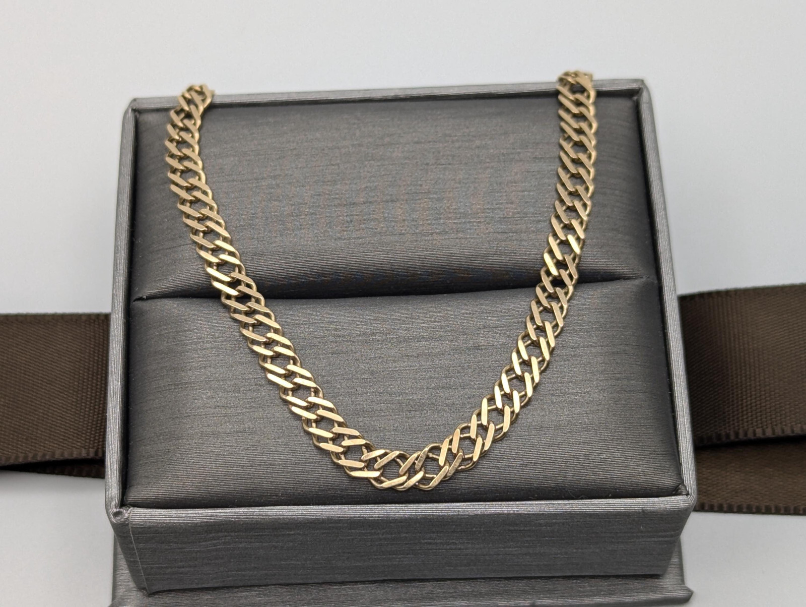 14k Yellow Gold Italian 4.0mm Double Link 8″ Bracelet Speciality Chain Link