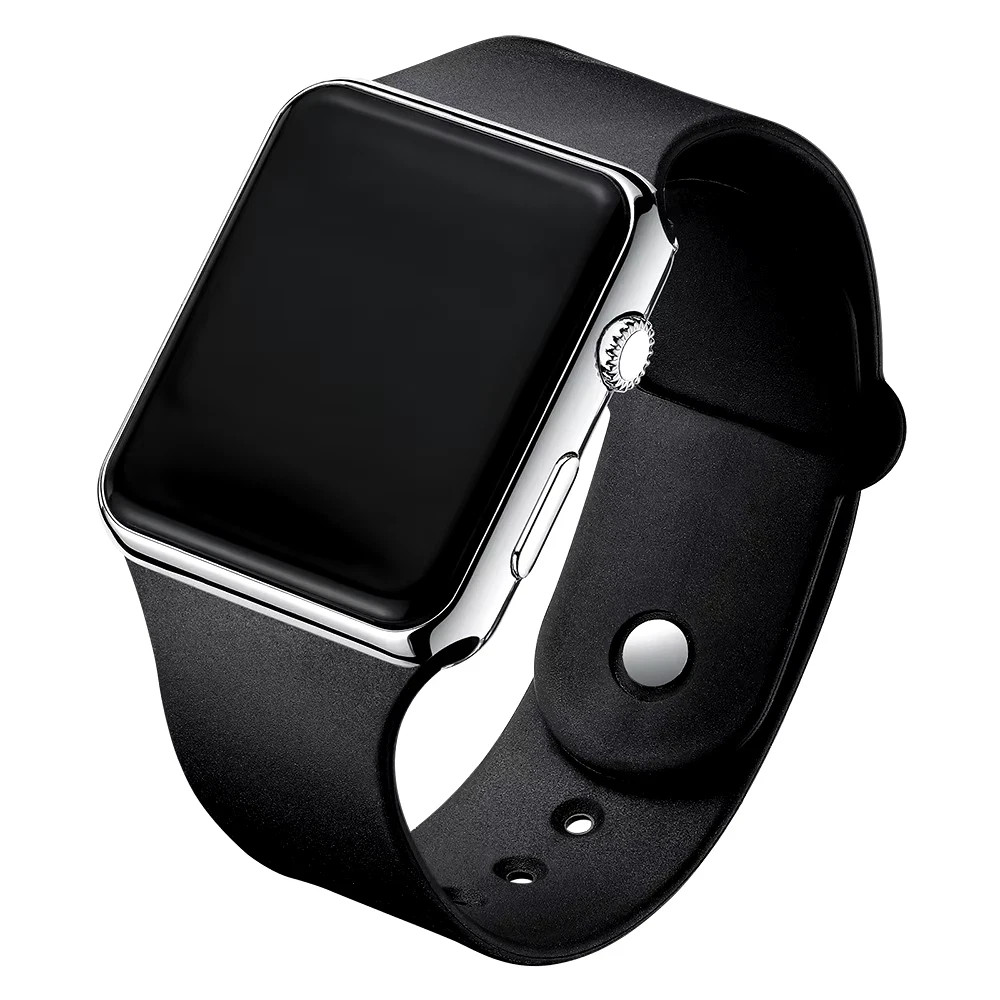 New Square LED Digital Watch Men Women Sports Electronic Wristwatch Student Unis