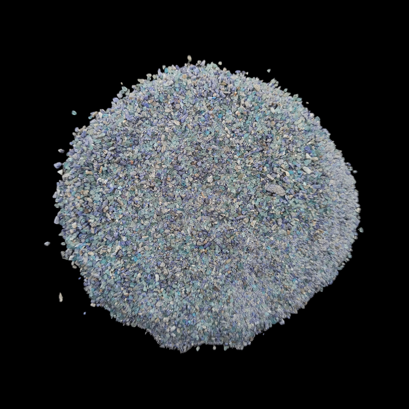 Blue Apatite Lapis gemstone crushed Coarse 0.5-1mm Gemstone For Jewelry Making