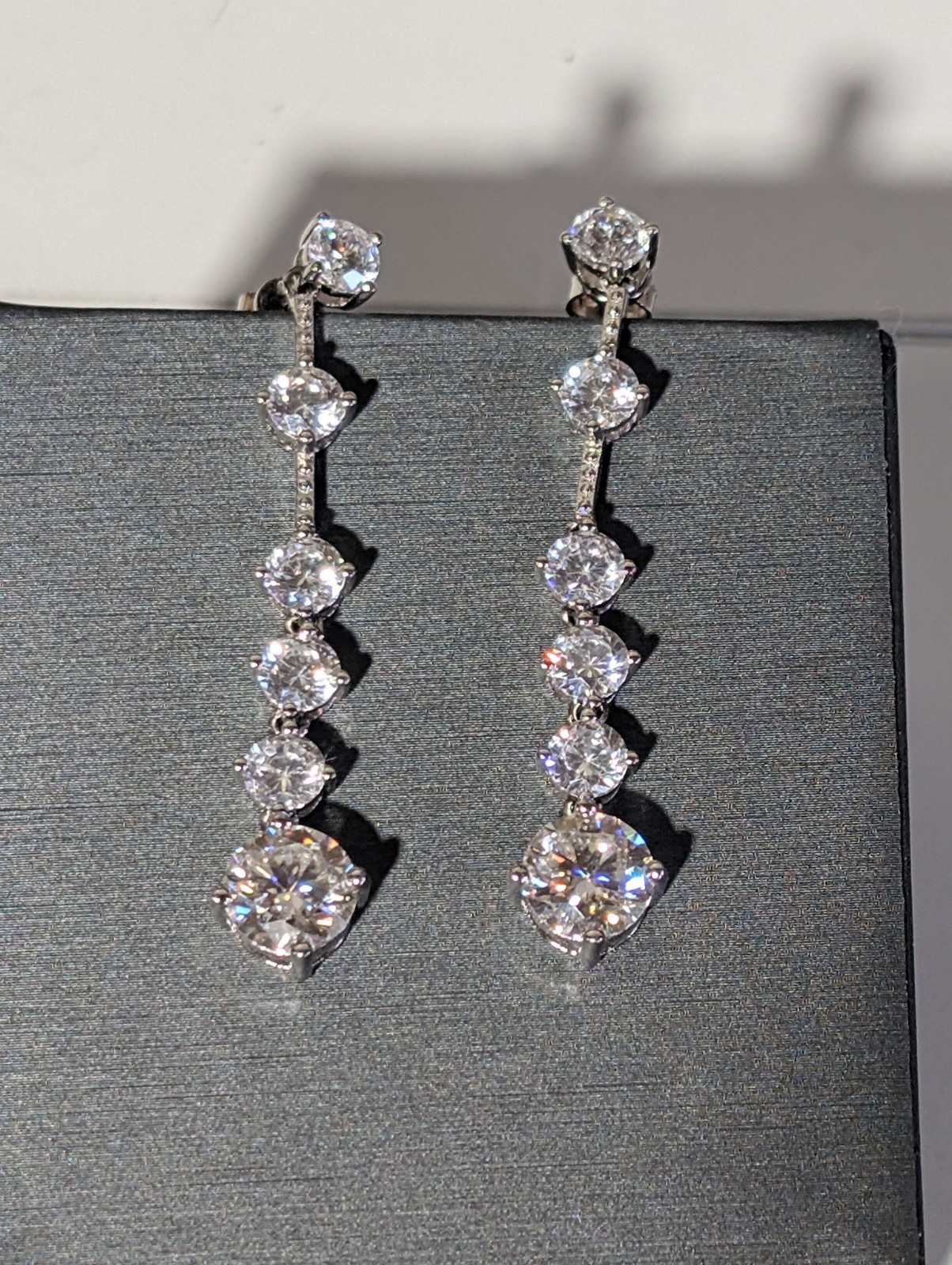 4.0ct Moissanite Dangling Earrings