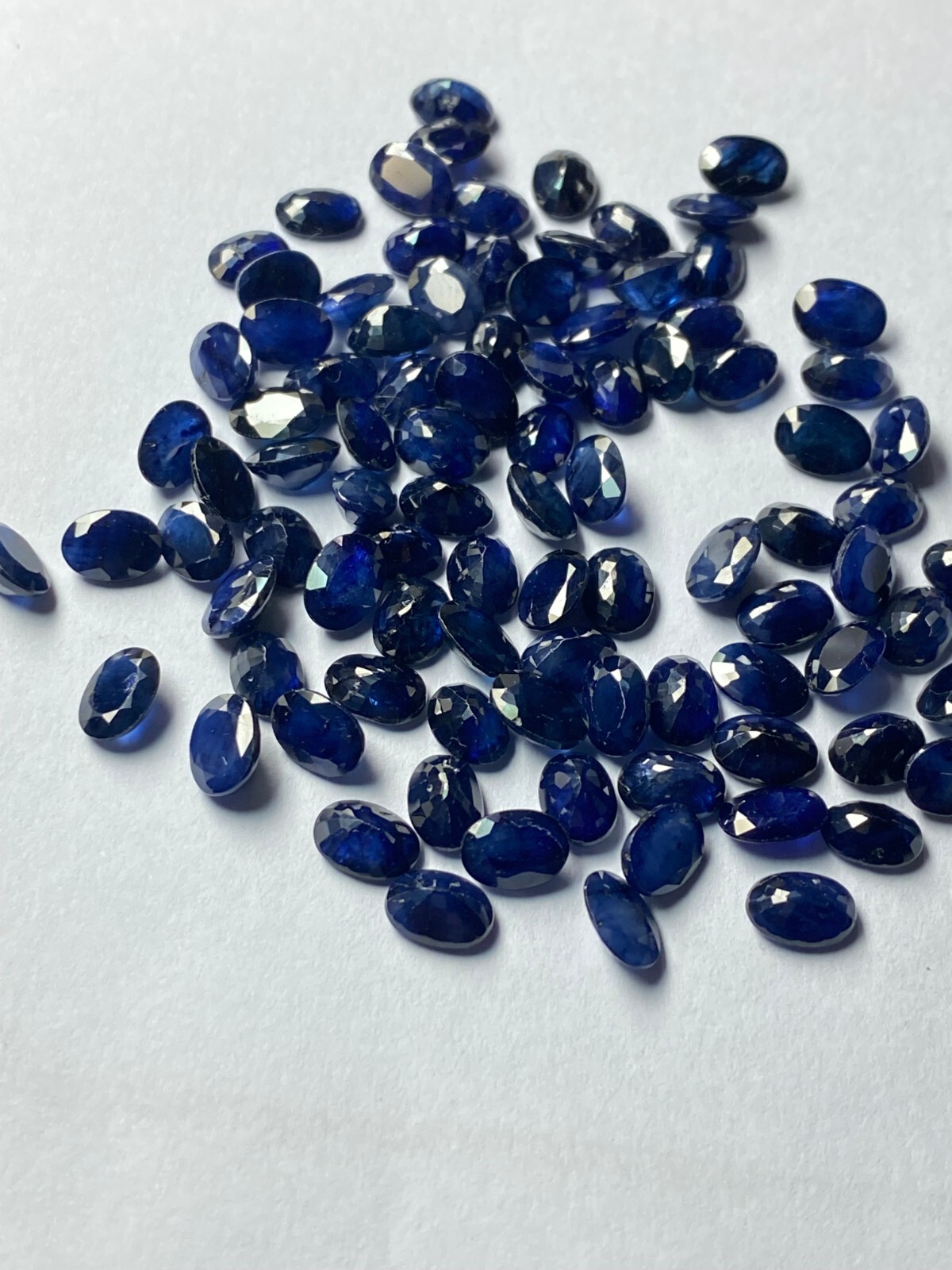 Blue Sapphire Oval Cut 7×5 MM Diffused Treatment 01 Pcs Lot Loose Gemstone