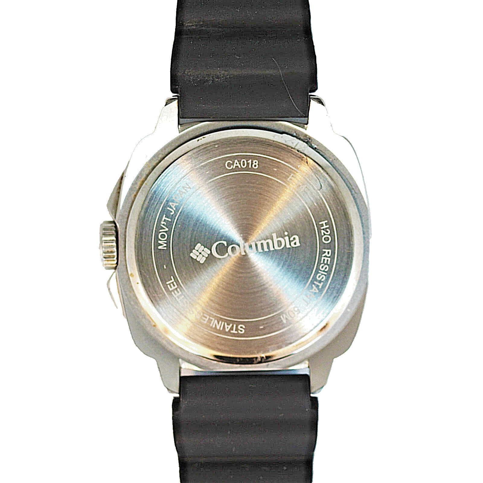 New Columbia, 12/24 Hour Date Extra Big Dial, Rubber Band, Cornerstone Watch $89