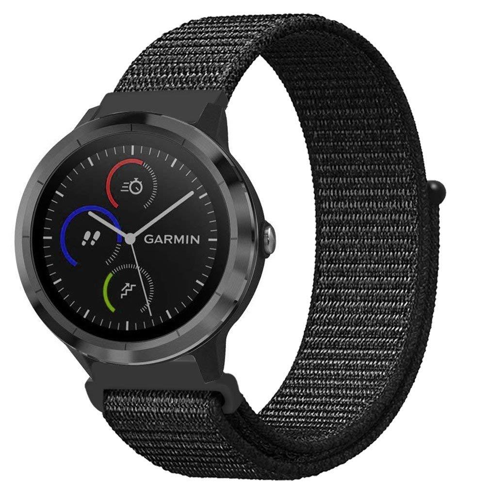 For Garmin Vivoactive 3 /Forerunner 645 Music/Vivomove HR Bands 20mm Nylon Strap