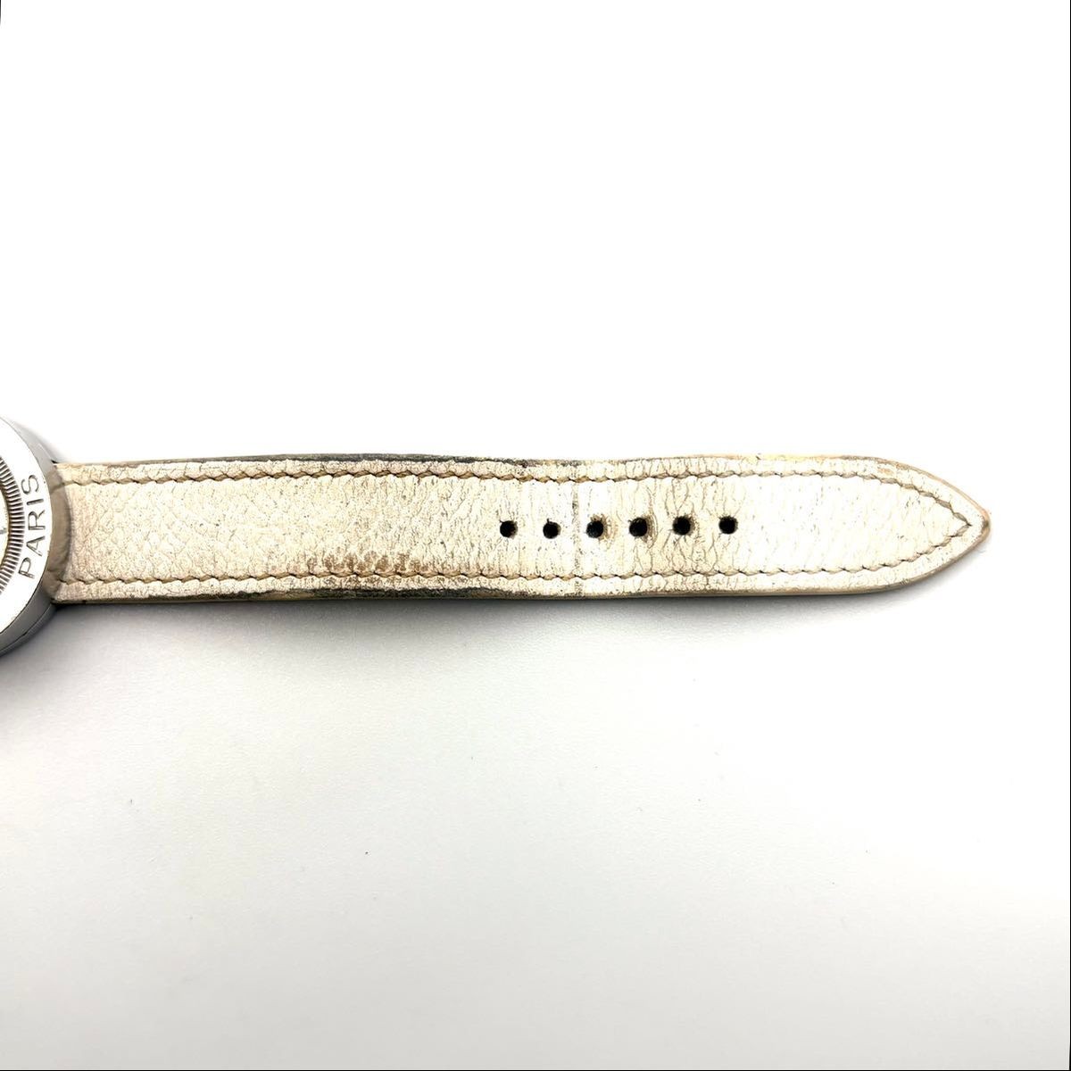 [B1P] HERMES Pass Pass PP1.410 Shell Logo Quartz Watch [x6n]