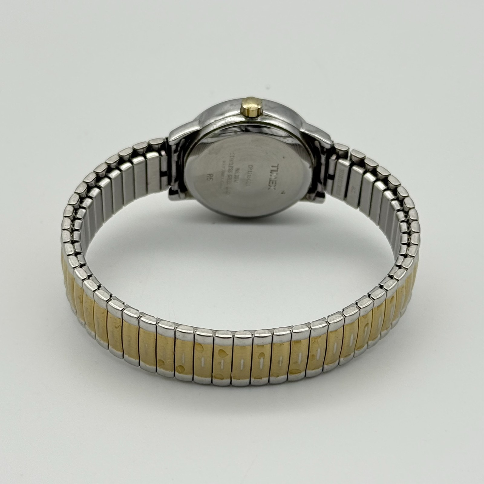 Women’s TIMEX Two-Tone Classic Easy Reader Watch, 25mm, Date, Flex Band, Runs