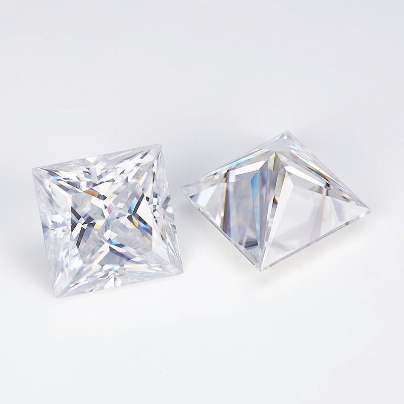 US Pass Test Princess Cut 0.1-5ct Moissanite Loose 1-5pcs GRA VVS1 Wholesale
