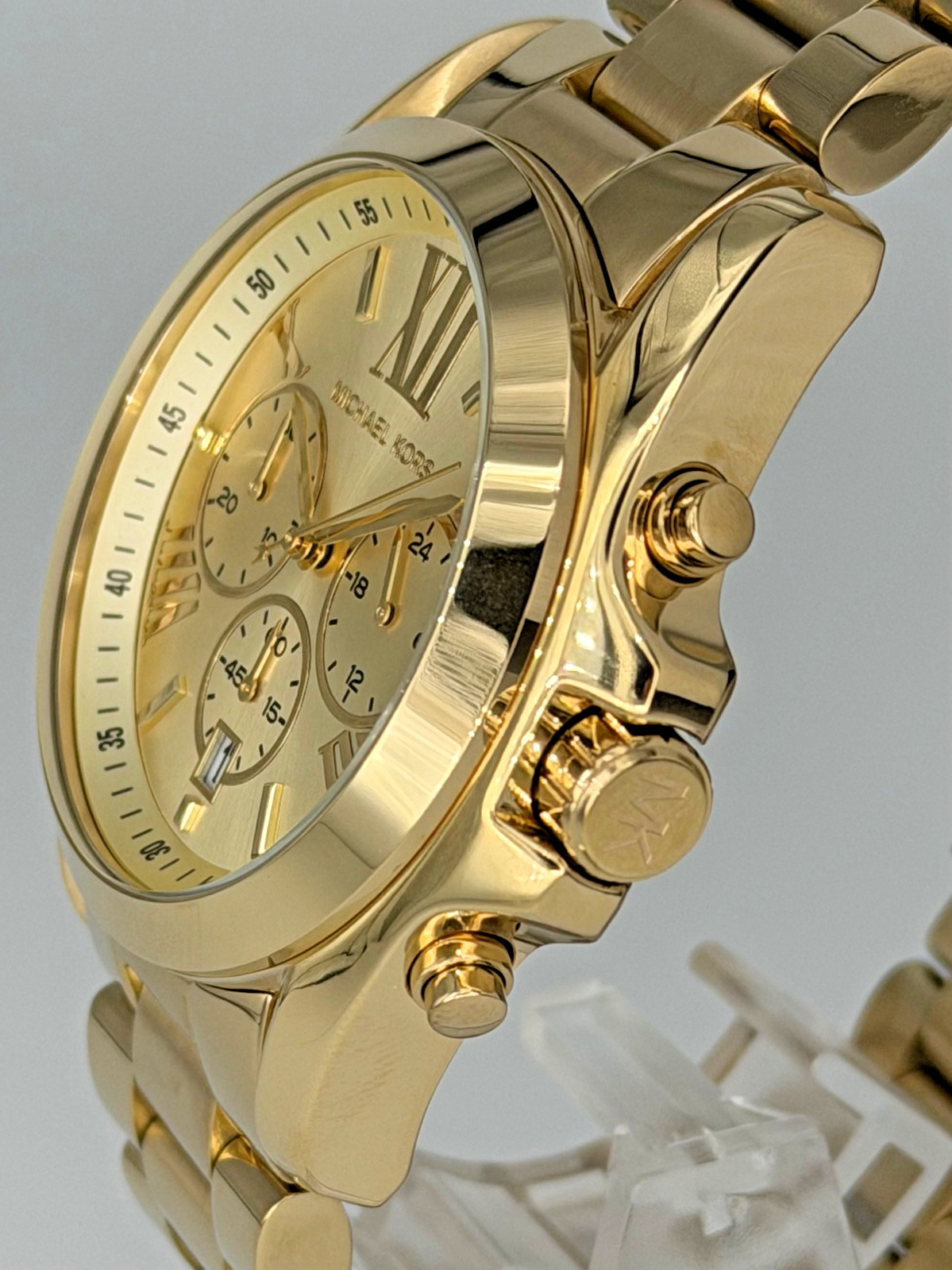 MICHAEL KORS Bradshaw MK5605 Unisex Chronograph 40mm Case Gold Analog Wristwatch