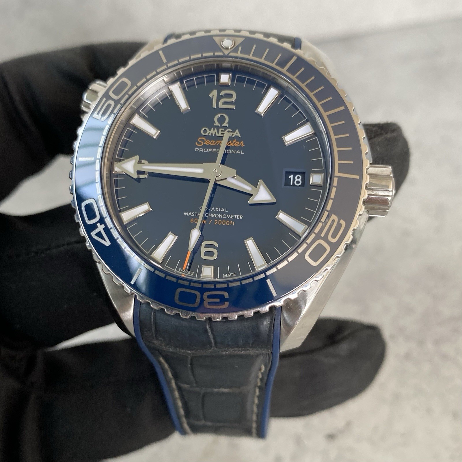 Omega Seamaster Planet Ocean Automatic Co-Axial Quickset Date-Full Set -2018-LIV
