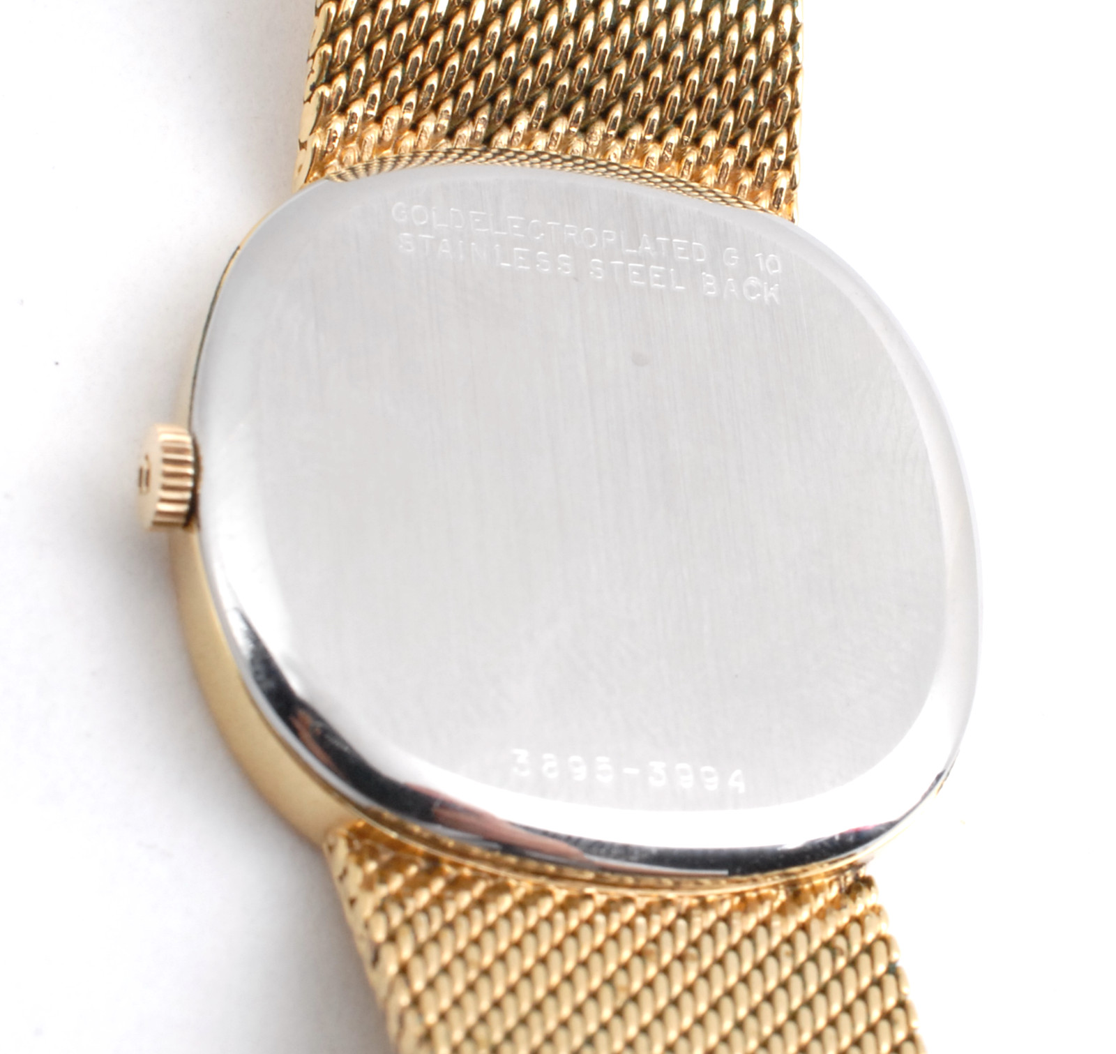 Rare UNIVERSAL GENEVE square Manual 1-42 VINTAGE gold electroplated G 10