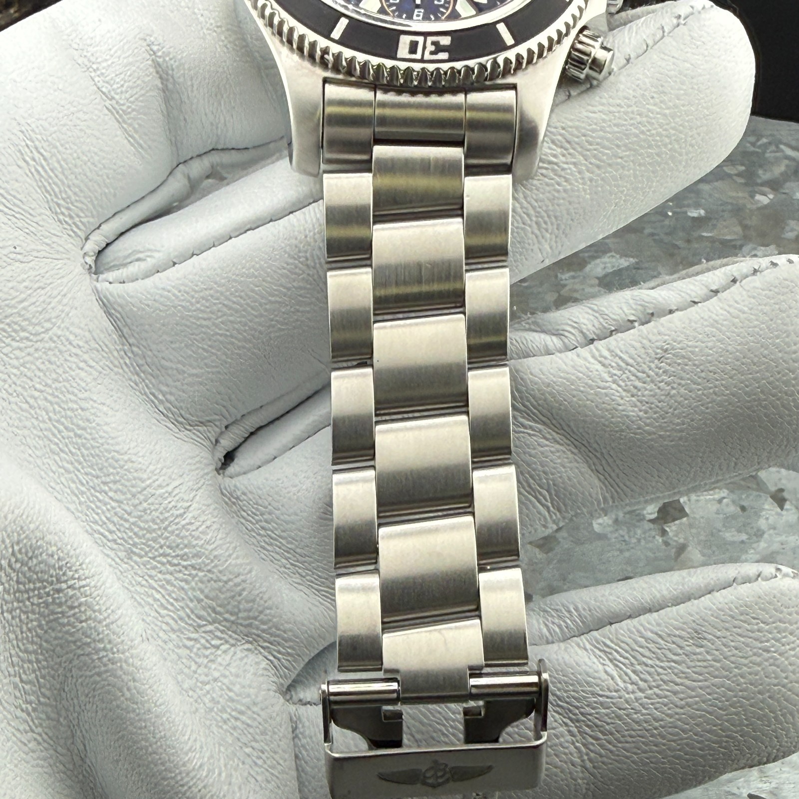 Breitling Superocean Chrono II A13341 44mm Black Dial Box & COSC Full Bracelet