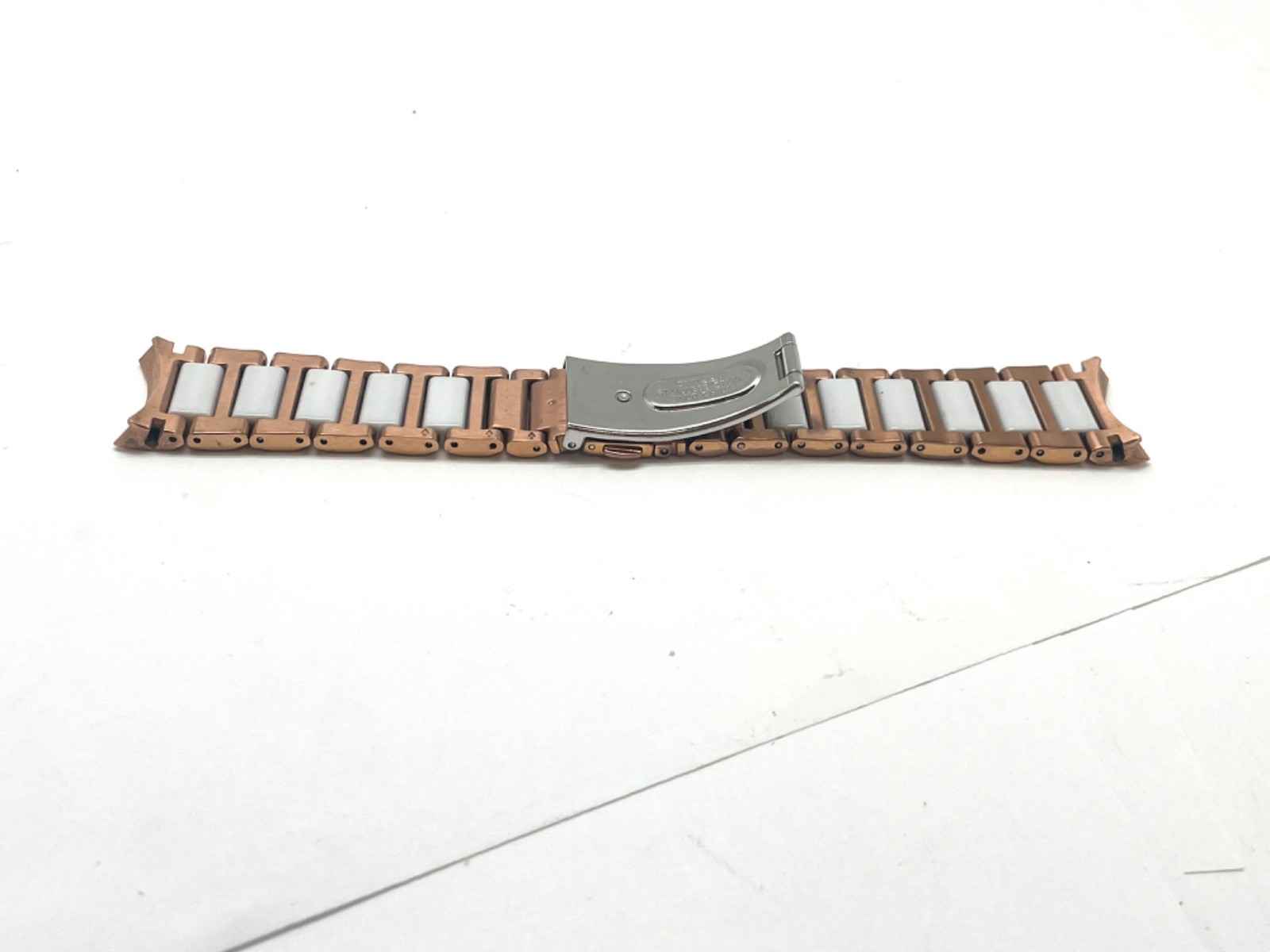 CITIZEN Stainless Steel Watch Bracelet Bronze + Bone Color 19mm Width.