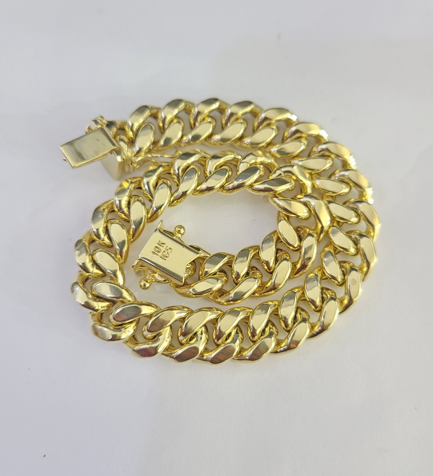 Real 10k Gold Miami Cuban link Bracelet 6mm-9mm 7″-9″ 10kt Yellow Gold