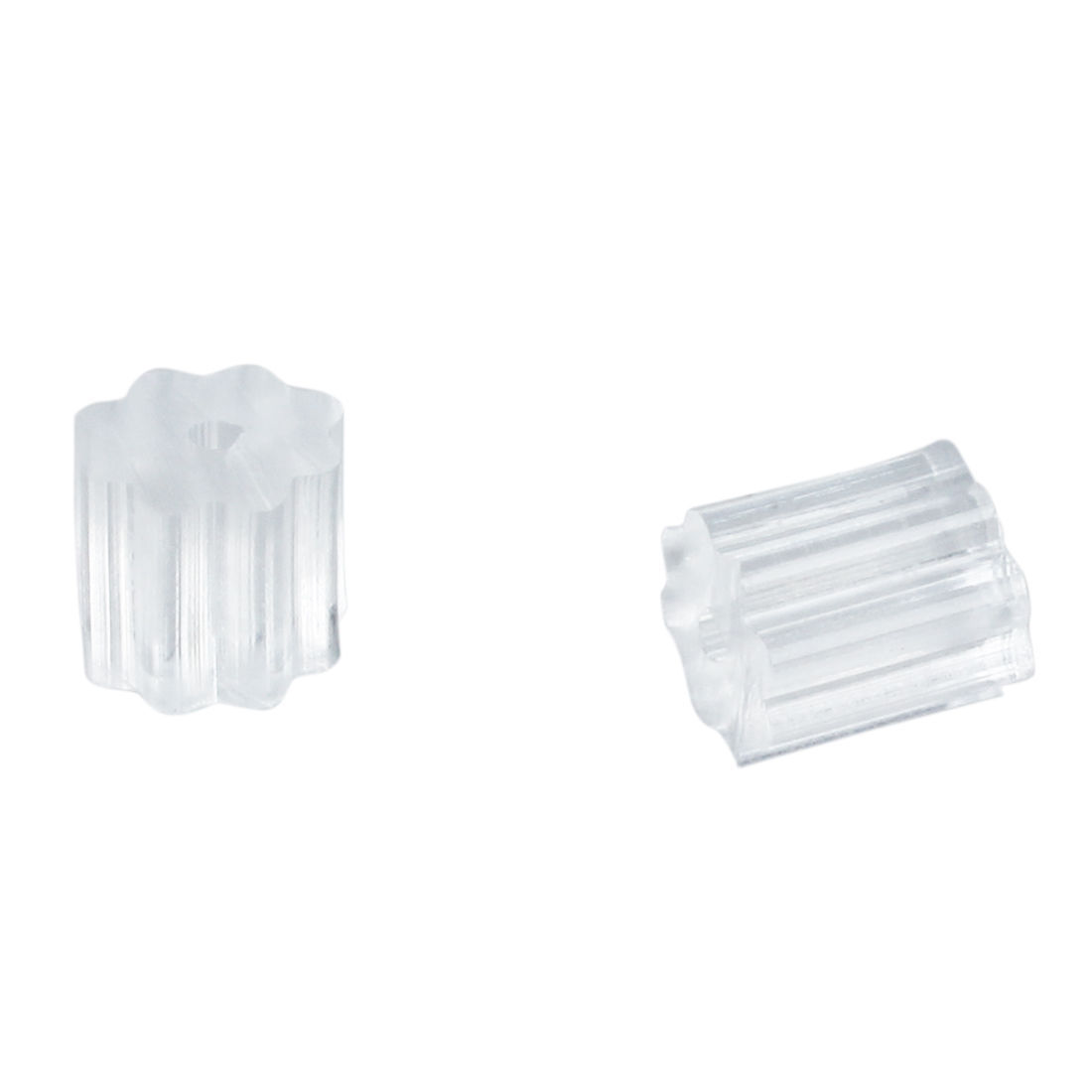 100pcs Rubber Earring Backs Plastic Soft Clear Silicone Earnuts Stoppers
