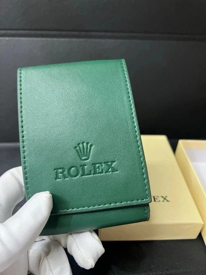 Rolex Case Leather Travel Pouch Service Center Premium Version-Gift For Watch