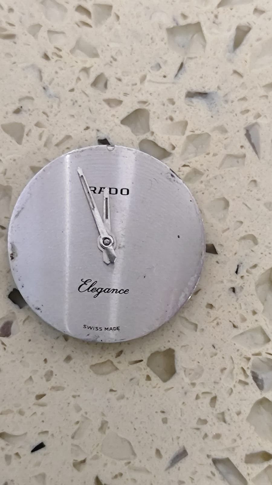 ETA / P 7001 Movement With Silver Dial RADO watch Working Used