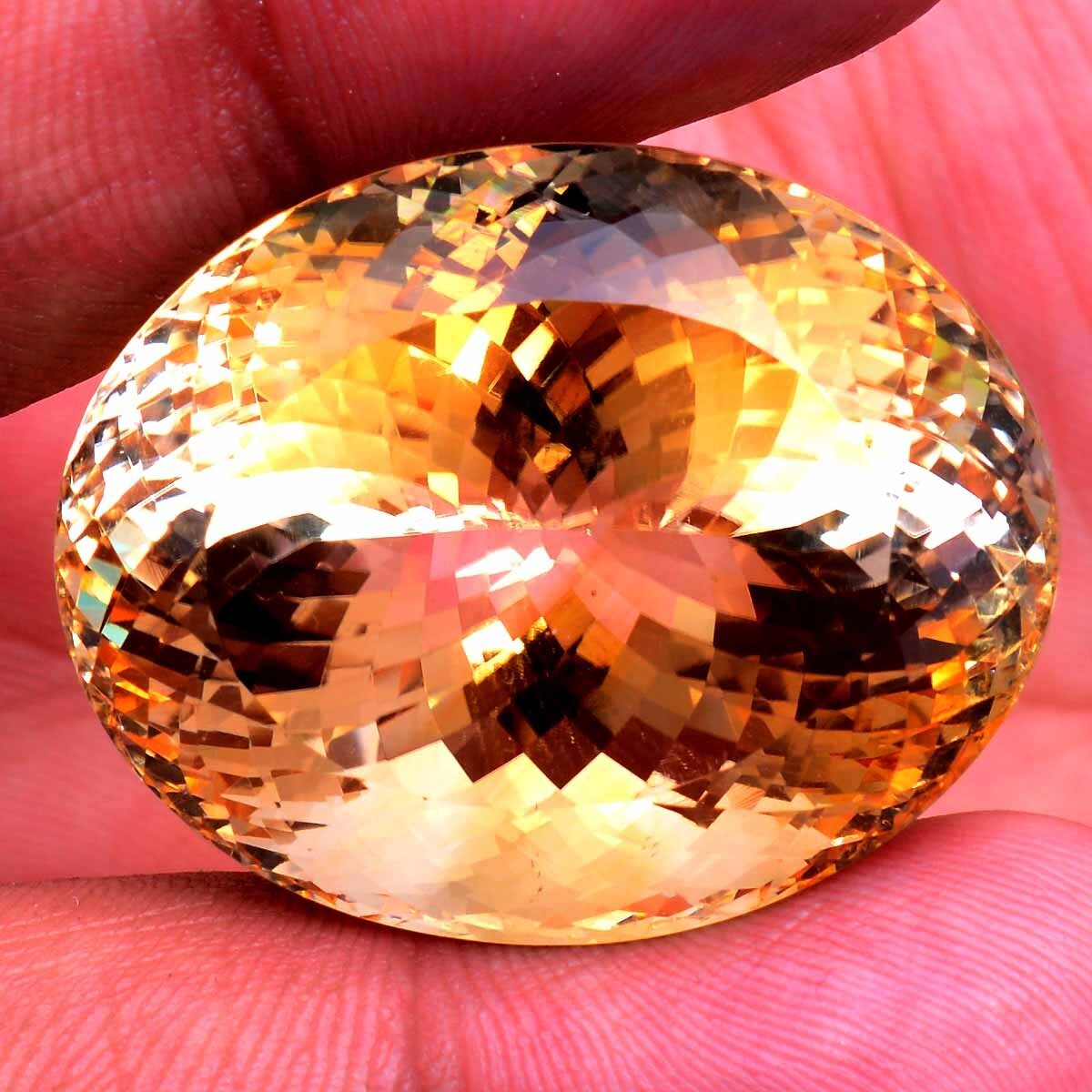 100.00 Cts VVS Natural Citrine AAA Untreated Huge Fiery Certified Loose Gemstone