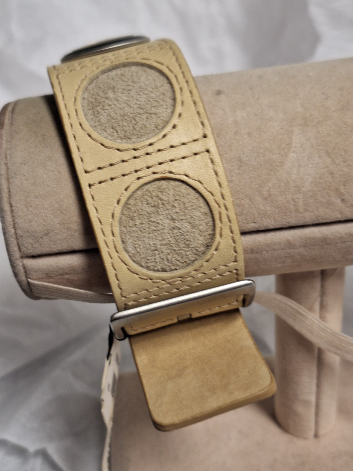 DKNY Ladies Watch Silver with Beige Leather Band NY39ast06