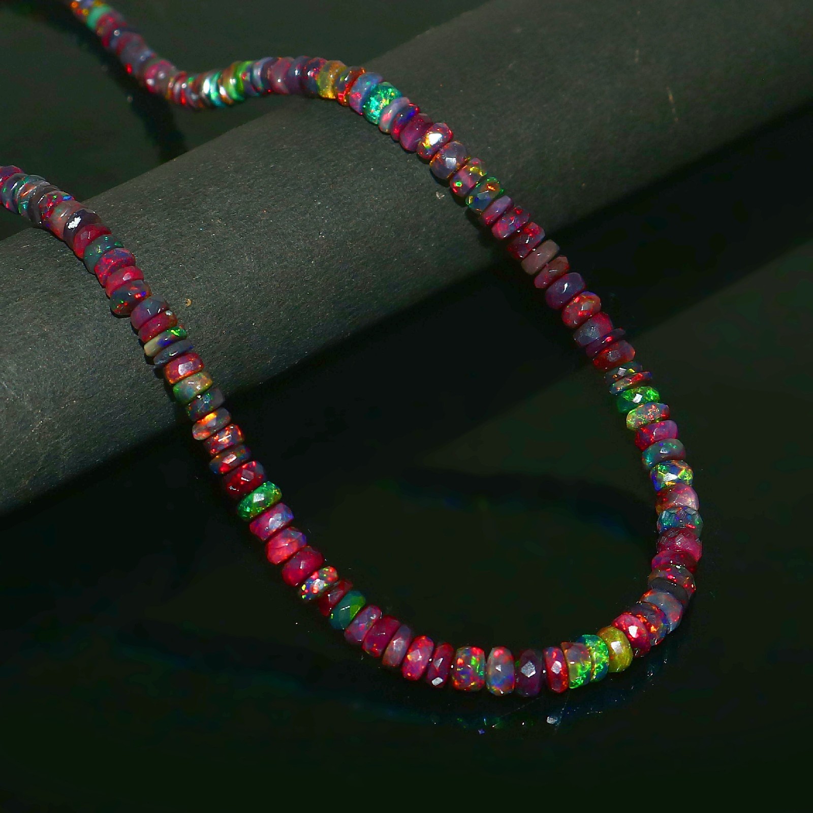 Top Quality Opal bead Rondelle Opal beads Multi-Color Opal Necklace Gift For Her