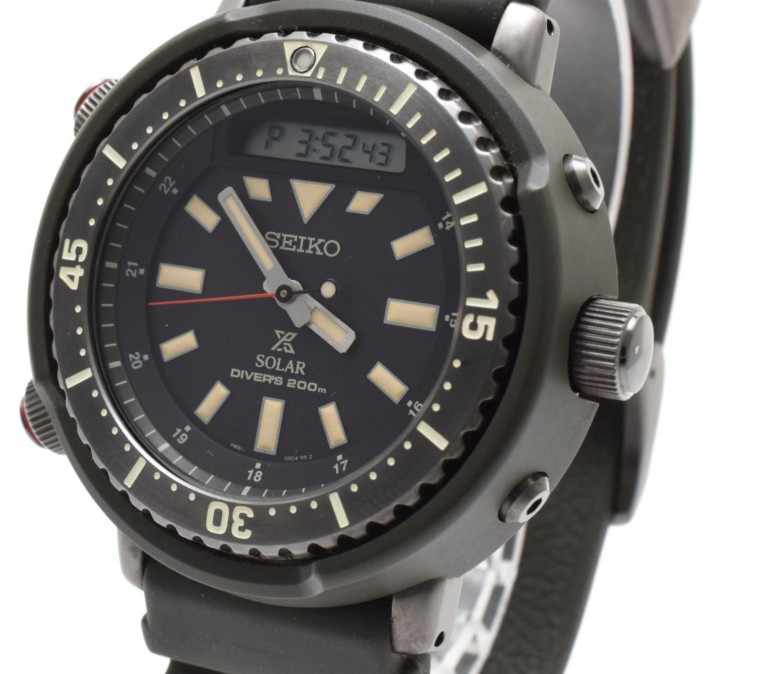 【Box】 Seiko Prospex SBEQ009 H851-00B0 Solar Diver Arnie Ana-Digi Safari #172