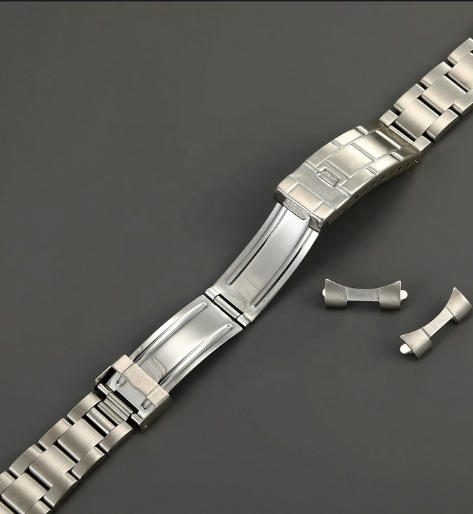 316L OYSTER BRACELET +SCREWS STAINLESS STEEL FOR ROLEX SUBMARINER 20MM FLIP LOCK