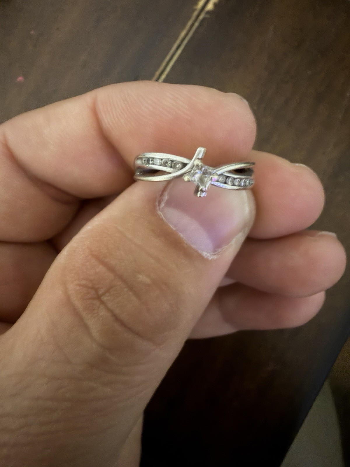 14 Karat White Gold Engagement Ring 1/4 Karat Diamond