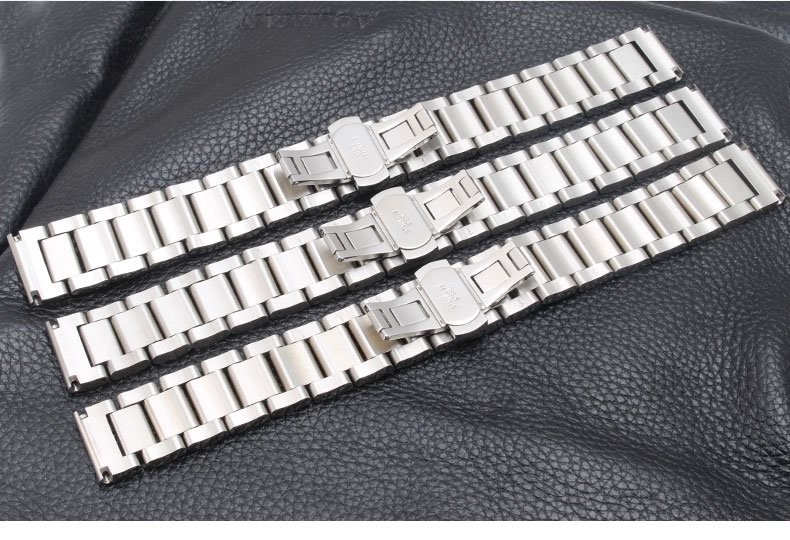16 18 20 21 22 23 24 26mm Solid Stainless Steel Watch Strap Band Watchband NEW