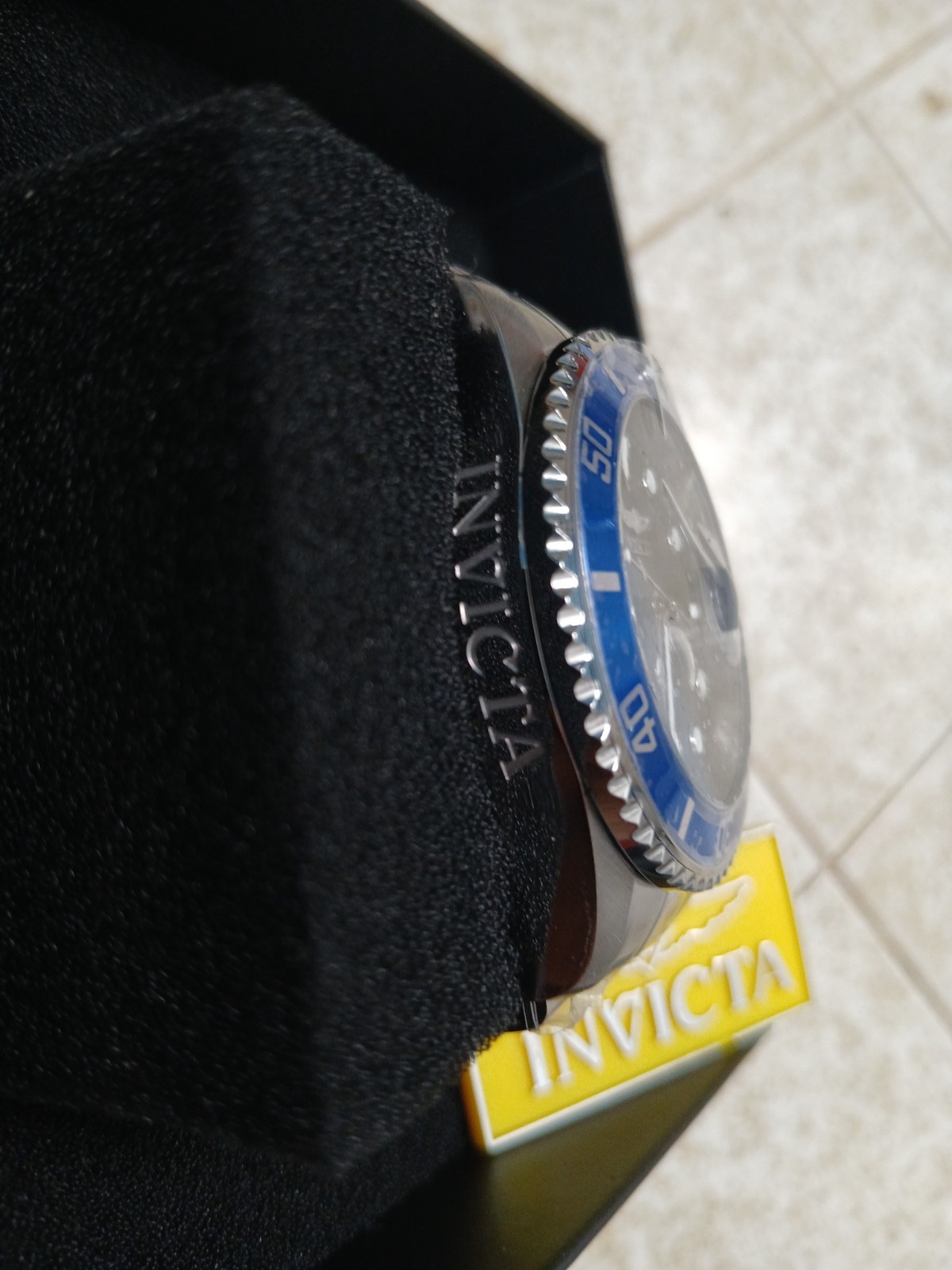 invicta mens watch pro diver blue