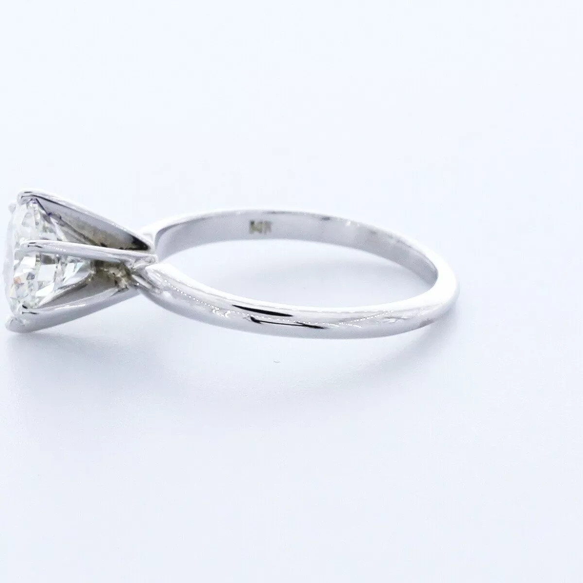 Solitaire Engagement Ring Classic 14K Gold 1.67 CT Round Lab-Grown Diamond E SI1
