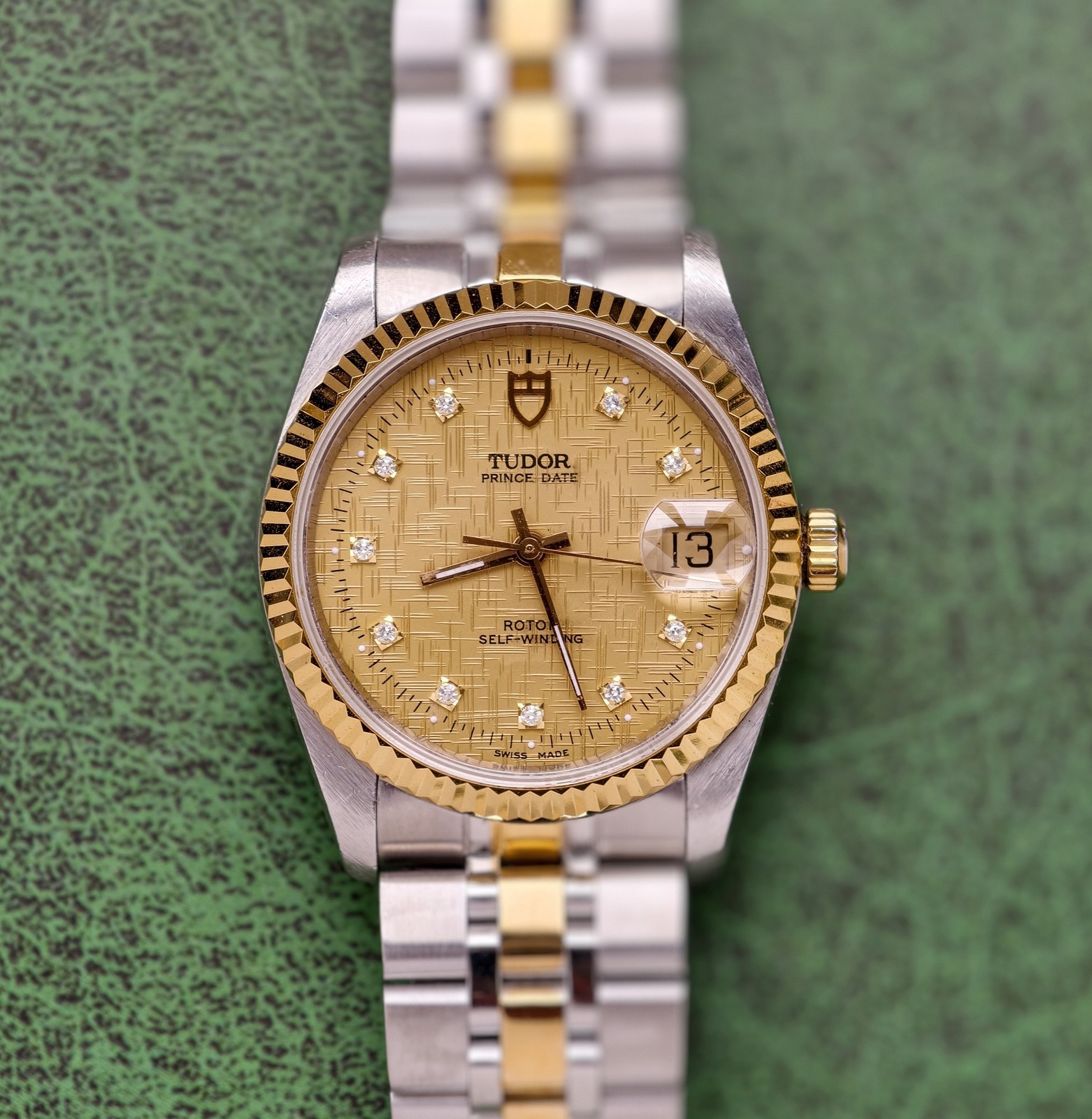 Tudor Champagne Dial Prince Date Men’s Watch Automatic 34mm 74033