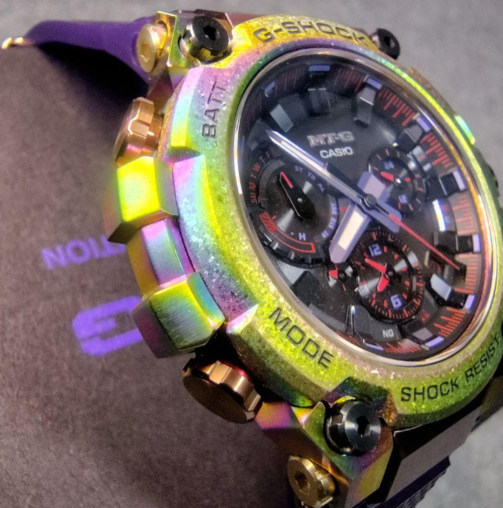 CASIO G-SHOCK MT-G MTG-B3000PRB-1AJR Aurora Oval rainbowIP Bluetooth Atomic