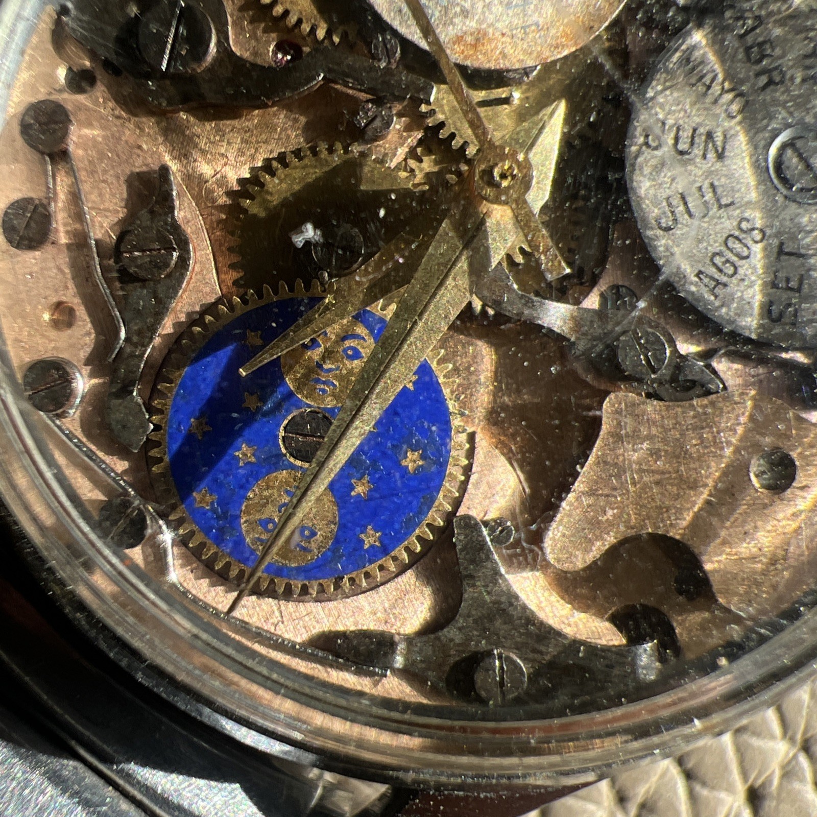 Vintage Men’s Valjoux 90 Triple Date MOONPHASE Large Case Project Running
